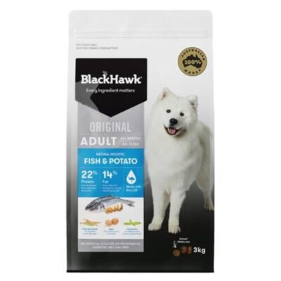Black Hawk Original Adult Fish & Potato Dry Dog Food   3 Kg