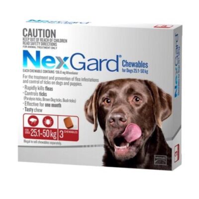 NexGard Large 25-50kg Red 3 pack