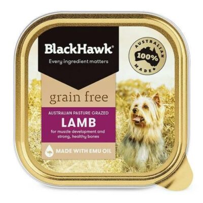 Black Hawk Grain Free Adult Lamb Wet Dog Food 100gm 9 Pack