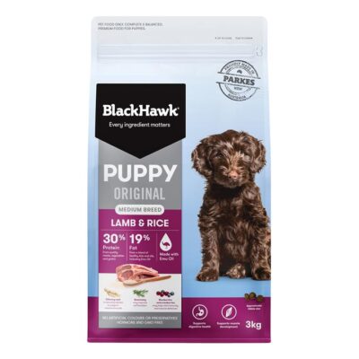 Black Hawk Original Puppy Medium Breed Lamb & Rice Dry Dog Food  10 Kg