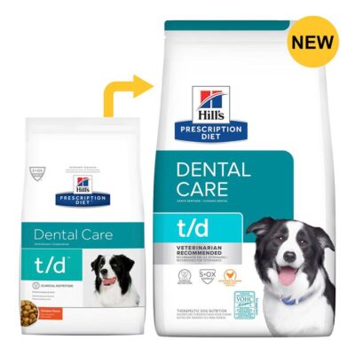 Hill's Prescription Diet T/D Dental Care Chicken Flavour Dry Dog Food  5.5 Kg