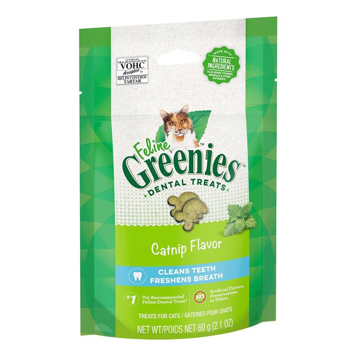 Greenies Feline Catnip Flavor Dental Cat Treats 130 Gm 1 Pack