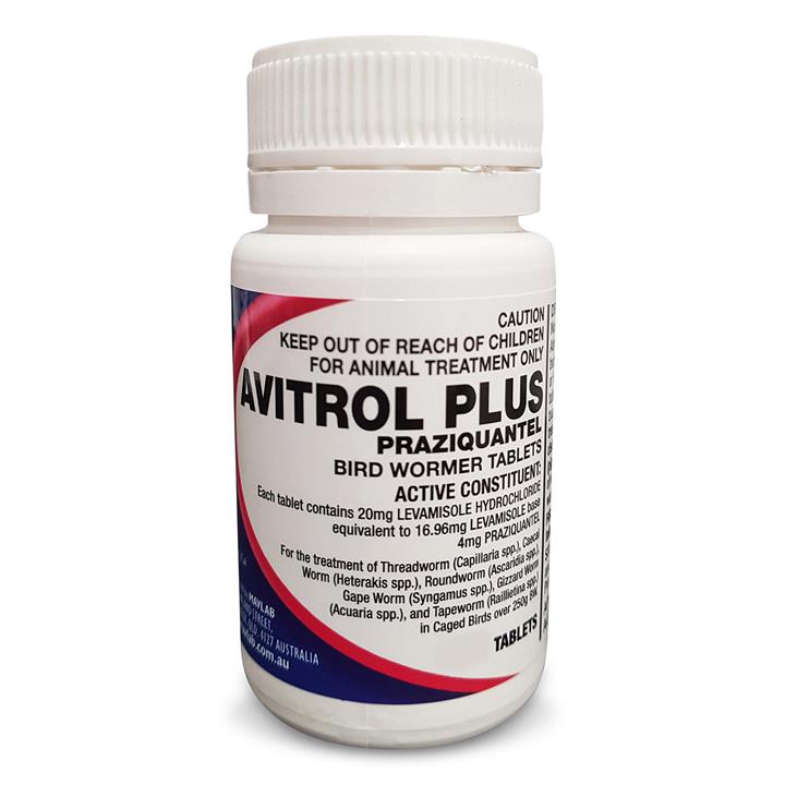 Avitrol Plus Wormer Tablets For Birds  100 Tablet