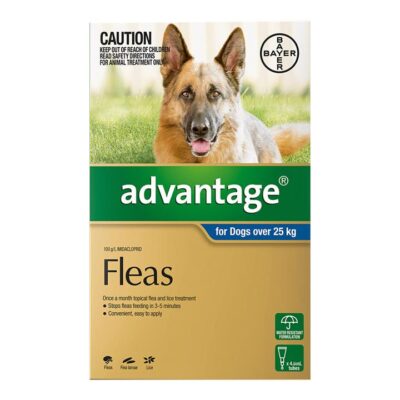 Advantage For Extra Large Dogs Over 25kg (Blue) 4 Doses