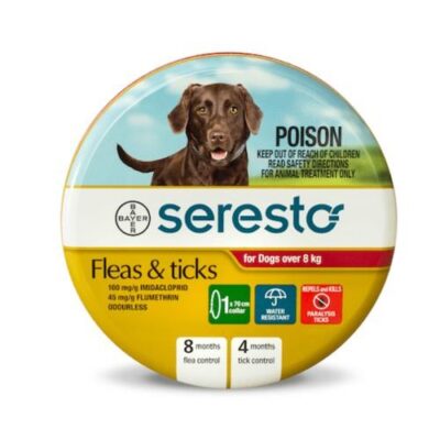Seresto Flea and Tick Collar for Dogs over 8kg 1 collar