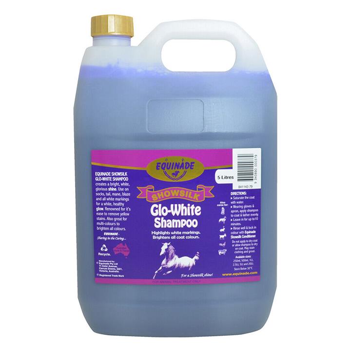 Equinade Showsilk Glowhite Shampoo  5 Litres