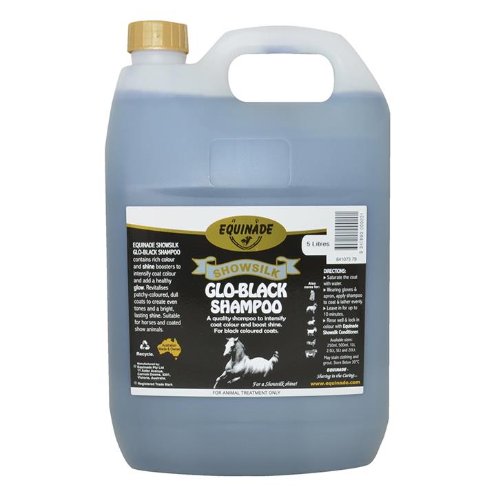 Equinade Showsilk Glo-Black Shampoo  5 Litres