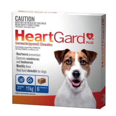 HeartGard Plus Chewables for Dogs Upto 11kg (Blue) X 6