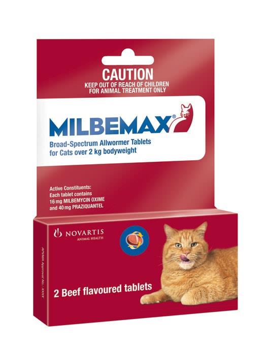 Milbemax Allwormer Cats Over 2kg Tab X 2
