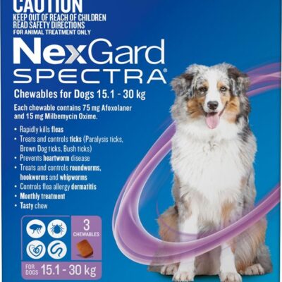 NexGard Spectra Chewables For Large Dogs (15.1 to 30kg) X 3