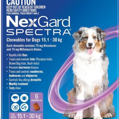 NexGard Spectra Chewables For Large Dogs (15.1 to 30kg) X 6