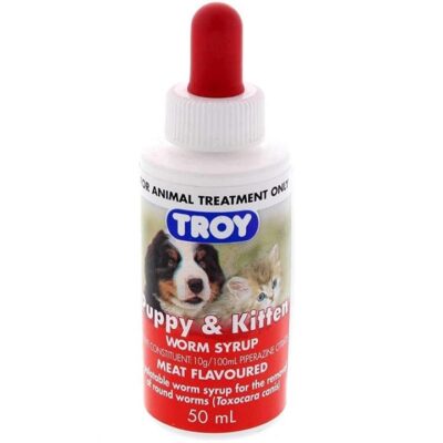 Troy Puppy & Kitten Worming Syrup  50 Ml