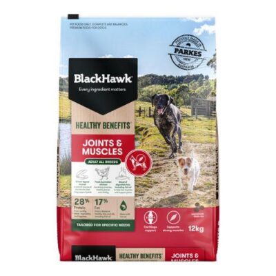 Black Hawk Healthy Benefits Joints & Muscles Adult Dry Dog Food  12 Kg