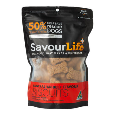 Savourlife Australian Beef Flavour Biscuit Treats For Dogs  500 Gm