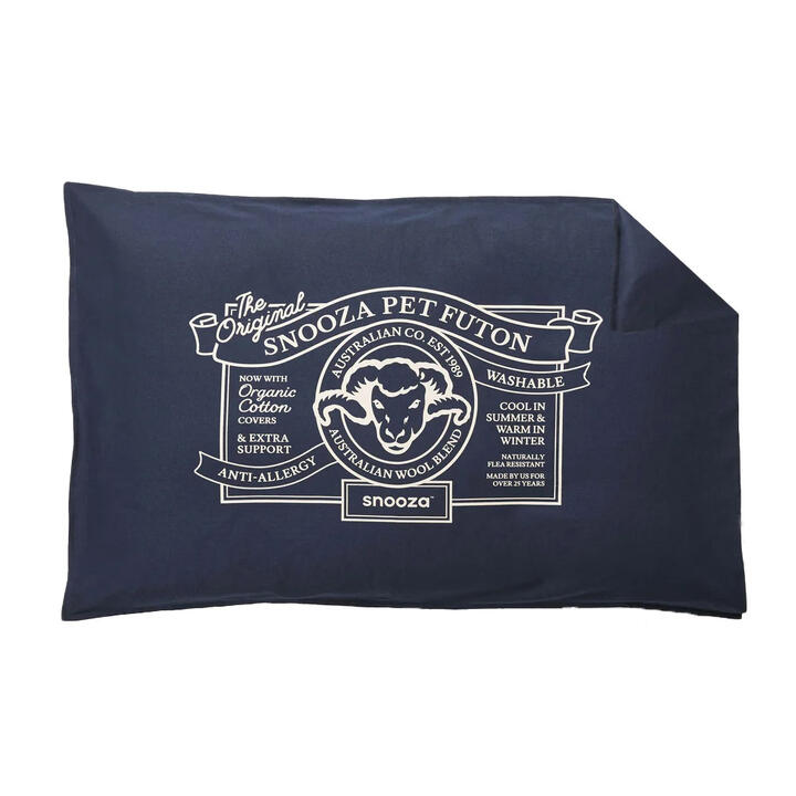 Snooza Organic Cotton Pet Futon Cover Blue 1 X Original