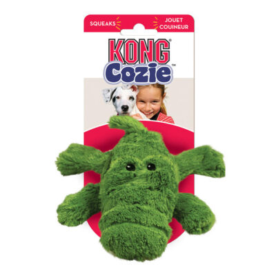 Kong Cozie Plush Squeaker Toy For Dogs - Ali Alligator 1 X Small