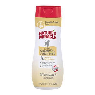 Nature's Miracle Oatmeal Pistachio Cream Scent Shampoo & Conditioner For Dogs 946 Ml