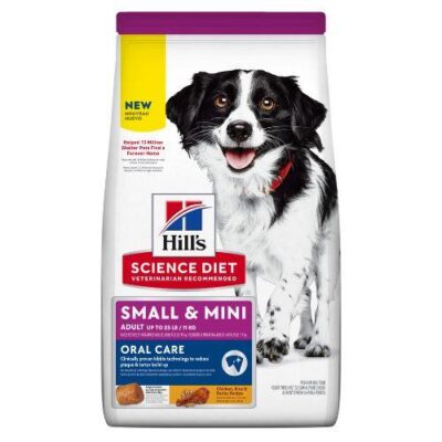 Hill's Science Diet Small & Mini Adult Oral Care Chicken, Rice & Barley Recipe Dry Dog Food  1.81 Kg