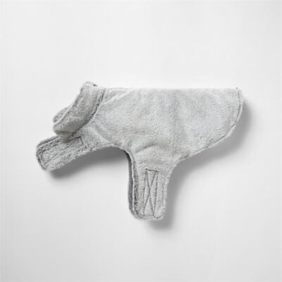 Snooza Faux Fur Dog Coat in Arctic Wolf - XS