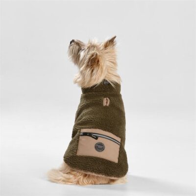 Snooza Teddy Dog Coat with Double Collar and Hem - M