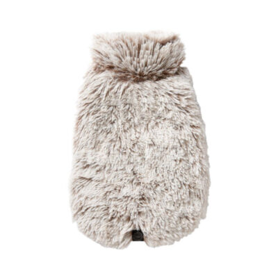 Snooza Wear Puffer Dog Coat With Fur Collar Black 1 X Large