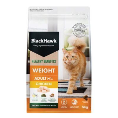 Black Hawk Healthy Benefits Weight Adult 1+ Chicken Dry Cat Food  4 Kg