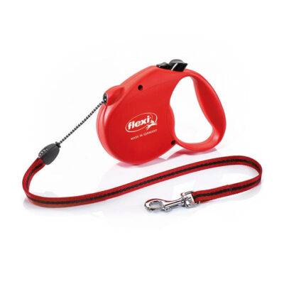 Flexi - Retractable Tape Lead - Large - Red 5 Metres