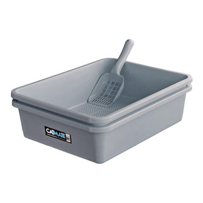 Catmate Litter Tray + Scoop Charcoal 1 Pack