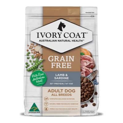 Ivory Coat Grain Free Adult All Breeds Lamb & Sardine Dry Dog Food  13 Kg