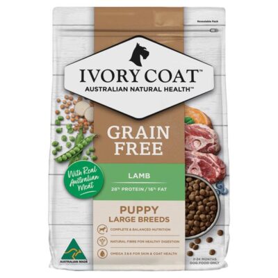 Ivory Coat Grain Free Puppy Large Breeds Lamb Dry Dog Food  2 Kg