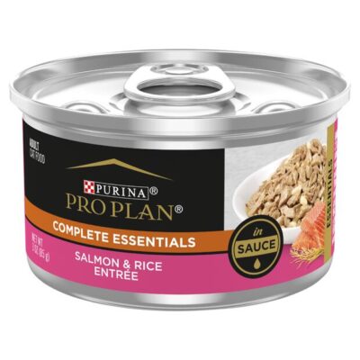 Pro Plan Wet Cat Food Adult Salmon Rice Entree