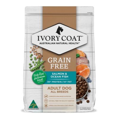 Ivory Coat Grain Free Adult All Breeds Salmon & Ocean Fish Dry Dog Food  2 Kg