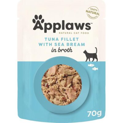 Applaws Wet Cat Food Adult Tuna Bream Broth Pouch