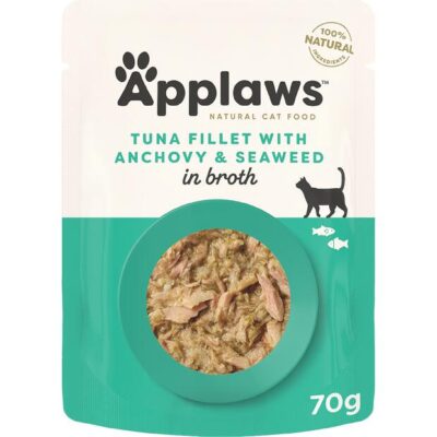 Applaws Wet Cat Food Tuna Adult Anchovy Broth Pouch