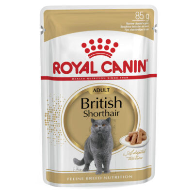 Royal Canin British Shorthair Wet Cat Food Pouches