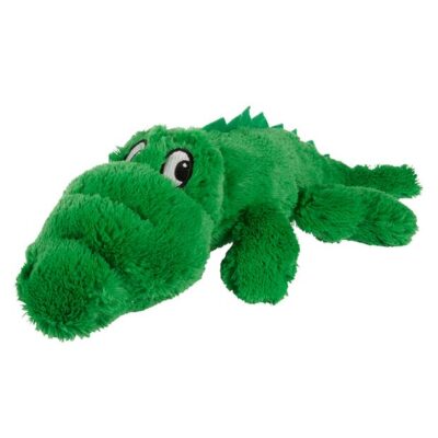 Yours Droolly Cuddlies Croc Dog Toy Green