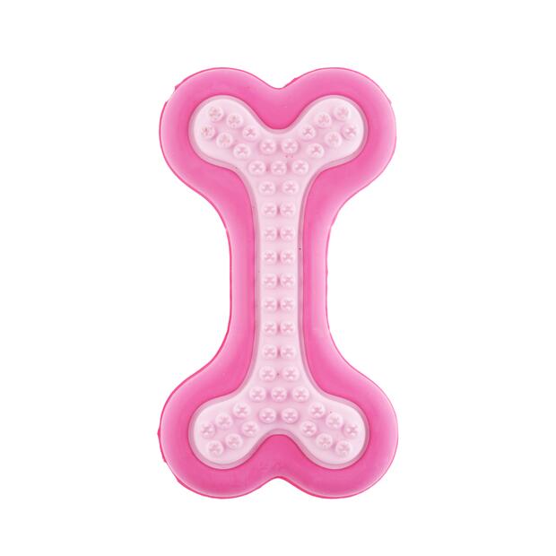 Yours Droolly Teethers Dental Bone Massager Dog Toy