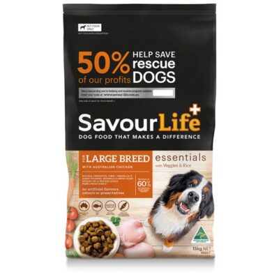 SavourLife Essentials Adult Large Breed Chicken Dog Food 15kg