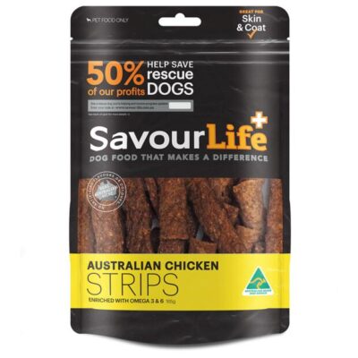 SavourLife Natural Treats Australian Chicken Strips 165g