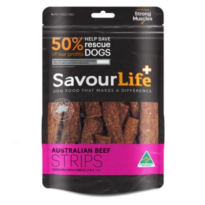 Savourlife Australian Beef Strips Treats For Dogs  165 Gm