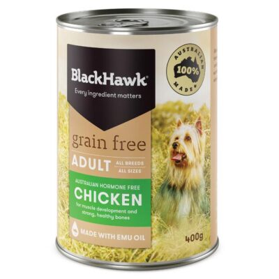 Black Hawk Grain Free Adult Chicken Wet Dog Food Can