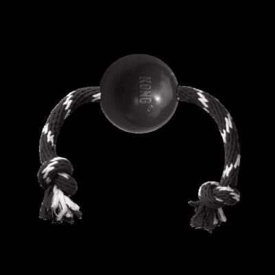 Kong Extreme Ball With Rope Dog Toy