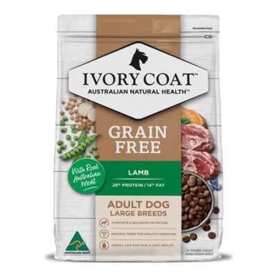 Ivory Coat Grain Free Adult Large Breeds Lamb Dry Dog Food  2 Kg