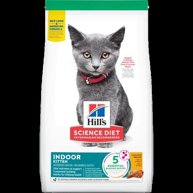 Hill's Science Diet Indoor Kitten Chicken Recipe Dry Cat Food  3.17 Kg