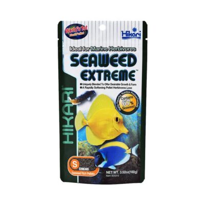Hikari Seaweed Extreme Marine Herbivores Fish Food - Small Pellets 100 Gm