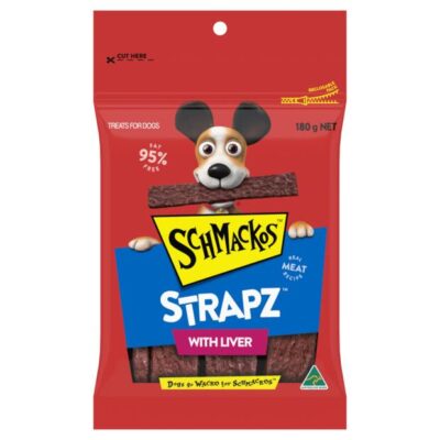 Schmackos Strapz With Liver Real Meat Recipe Dog Treats  500 Gm