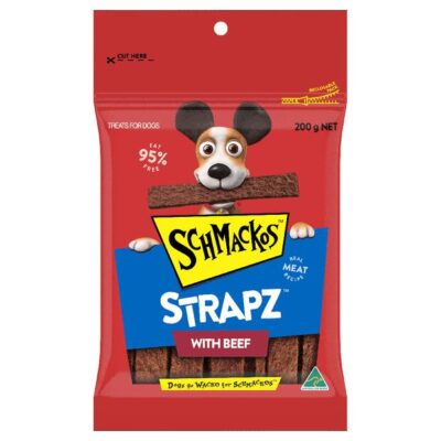 Schmackos Strapz With Beef Real Meat Recipe Dog Treats  200 Gm