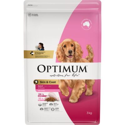 Optimum Adult Skin And Coat Dry Dog Food With Turkey