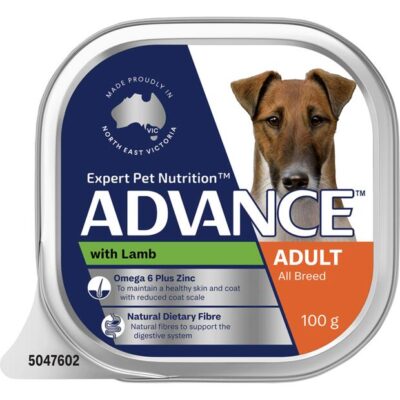 Advance Adult Single Serve Lamb Wet Dog Food Trays