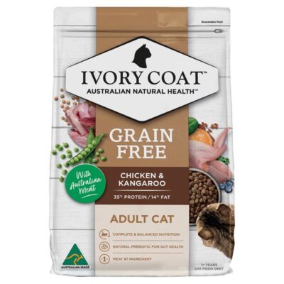 Ivory Coat Grain Free Adult Chicken & Kangaroo Dry Cat Food  4 Kg